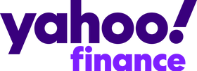 yahoo finance logo against blank background