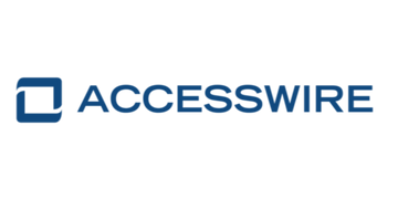 accesswire logo against blank background