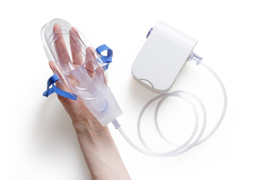 mask attached to nebulizer