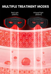 Dual Wavelength Red & Infrared Light Therapy Eye Mask 630nm + 850nm LED with 5 Intensity Levels