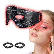Dual Wavelength Red & Infrared Light Therapy Eye Mask 630nm + 850nm LED with 5 Intensity Levels