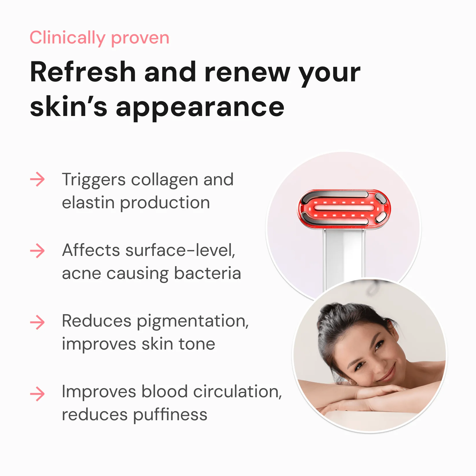 Tri-Spectrum LED Facial Sculpting Wand