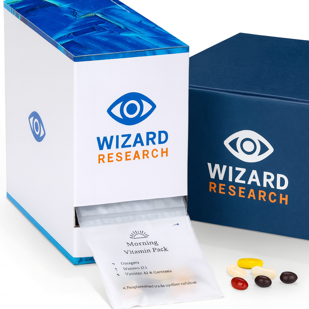 30-Day Eye & Vision Vitamin Pack Omega-3, Vitamin D, Vitamin A, and B12