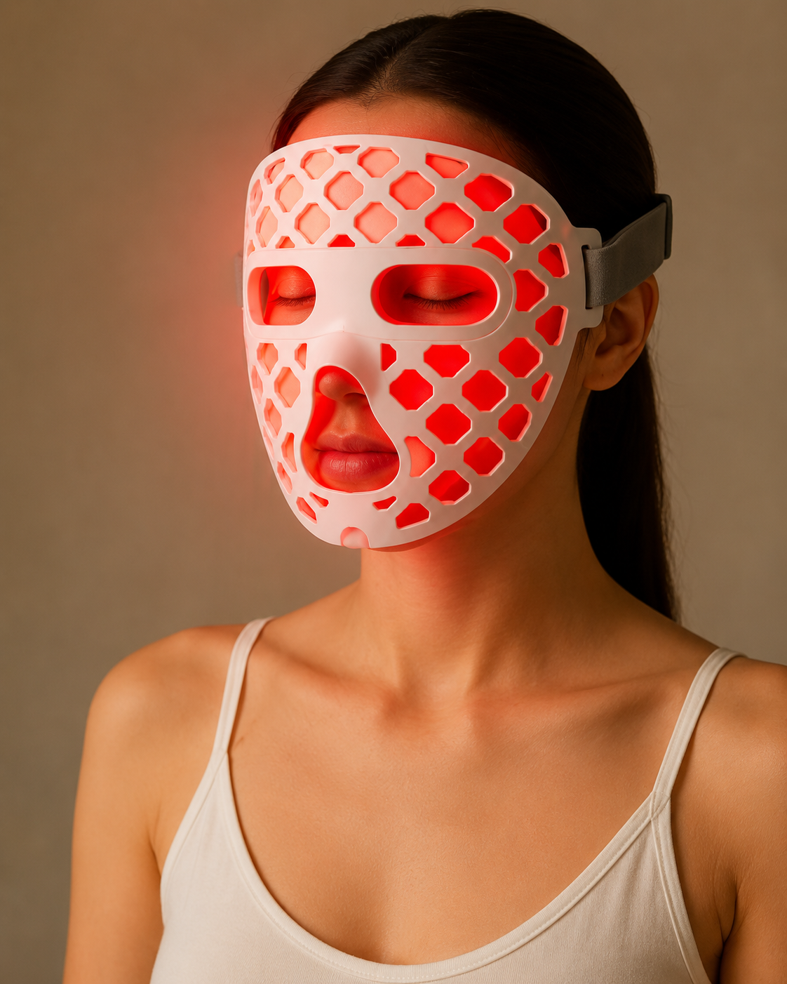 Wizard Research LED Light Therapy Face Mask for Younger Looking Skin
