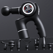 Wizard Research portable massage gun with multiple attachments for deep tissue muscle relief