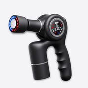 Wizard Research portable massage gun with LED therapy head for deep tissue muscle relief